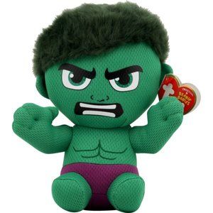 🌈 5/$30 HULK Marvel Ty Beanie Babies New!